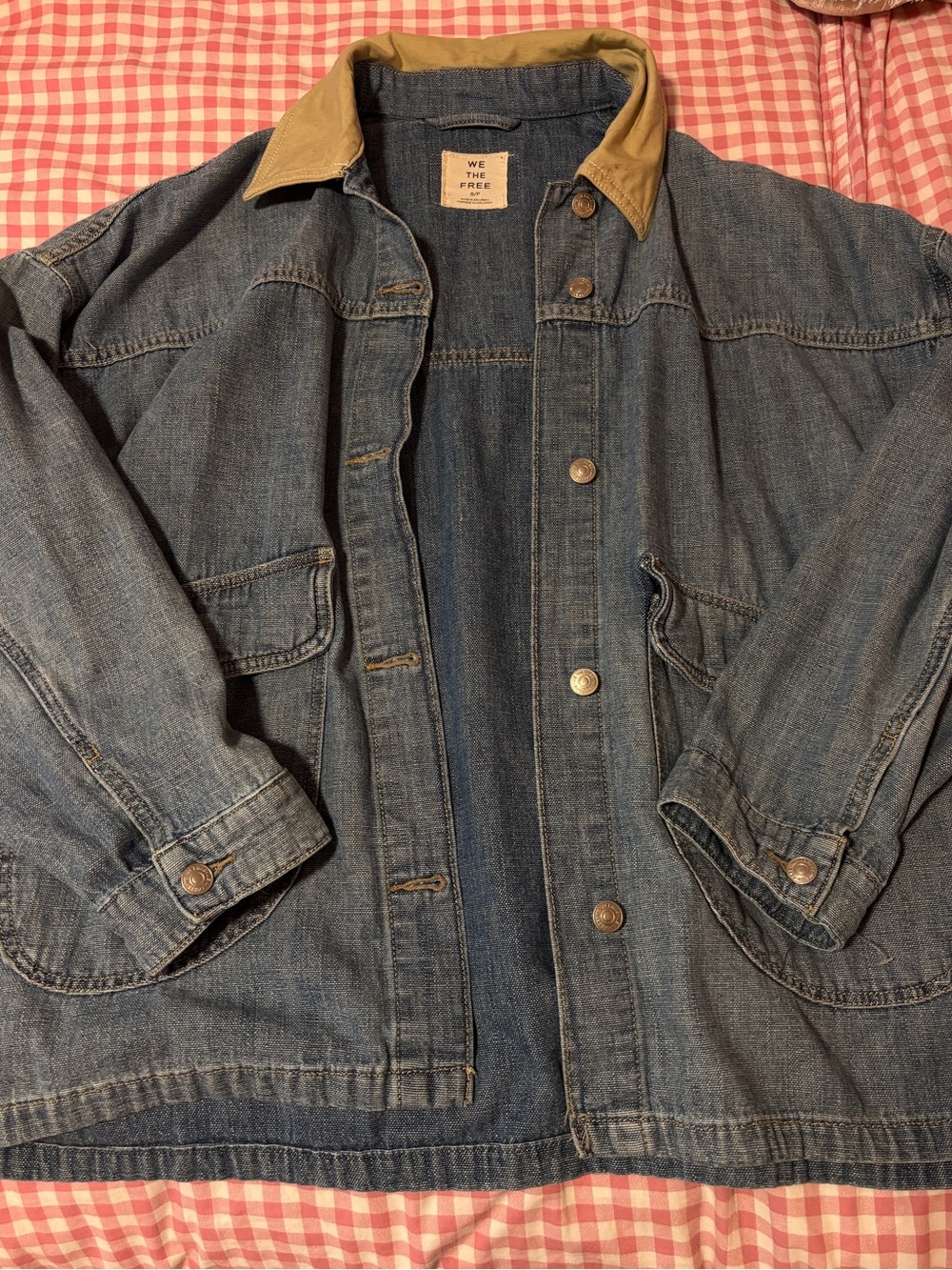 Free People Lemon Denim Jacket